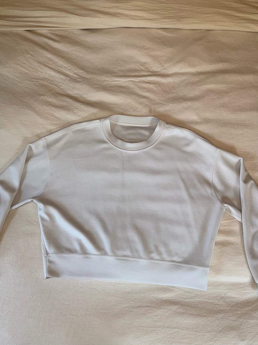 lululemon athletica White Cropped Crewneck Sweatshirt - Women